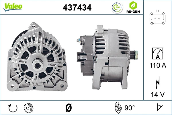 Купити 437434 VALEO Генератор