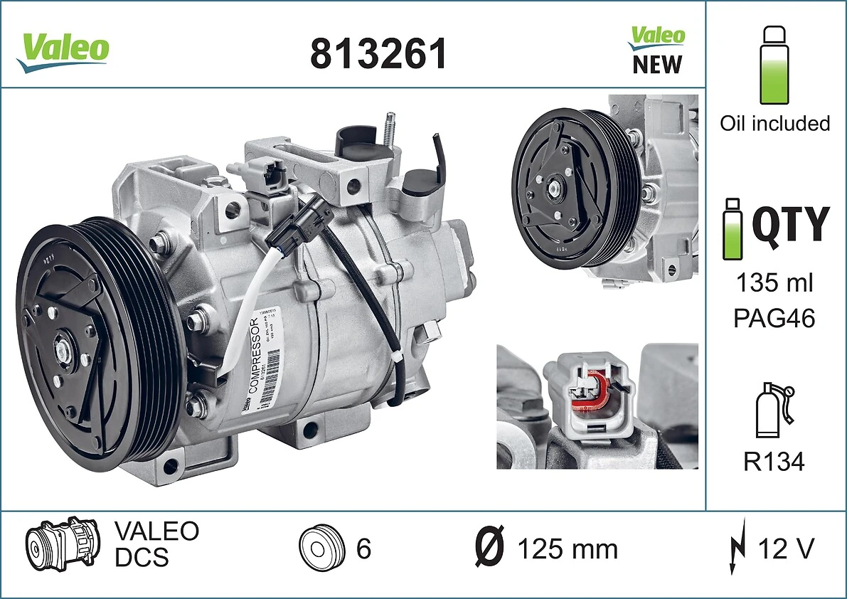 813261 VALEO Компресор холодоагенту