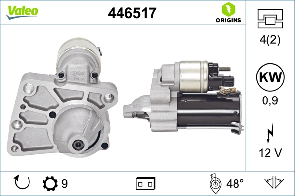 Купити 446517 VALEO Стартер