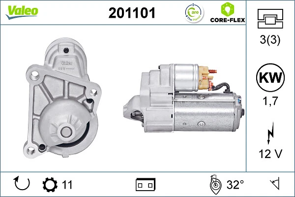 Стартер Peugeot/Citroen 1638136080 ціна, від 83.99 USD