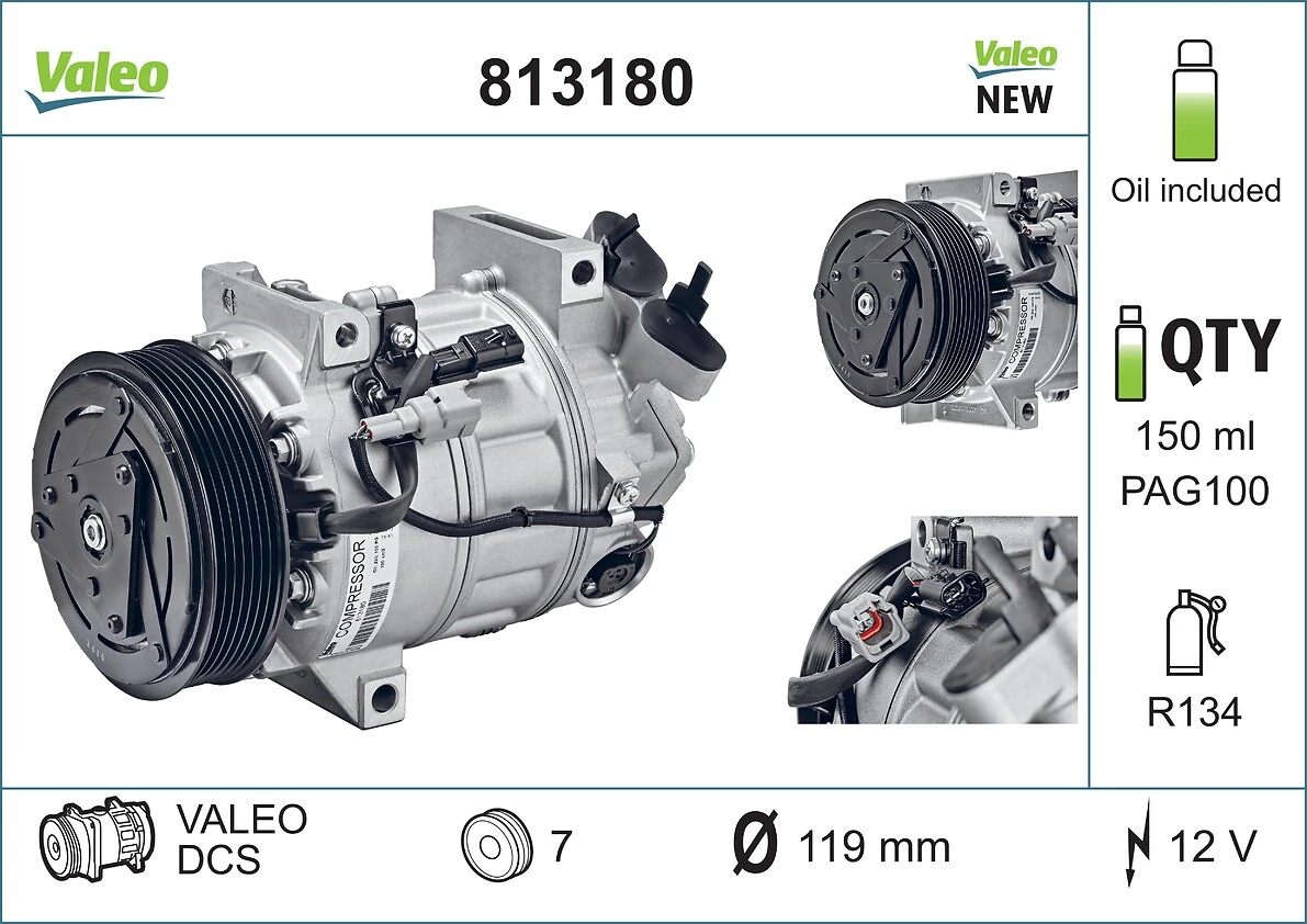 813180 VALEO Компресор холодоагенту