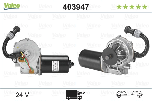 Купити 403947 VALEO Мотор трапеції склоочисника
