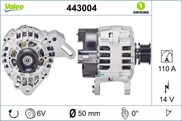 Купити 443004 VALEO Генератор