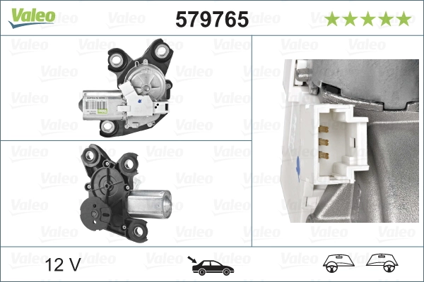 Купити 579765 VALEO Двигун склоочисника заднього скла