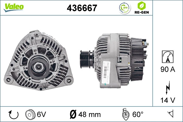 Купити 436667 VALEO Генератор