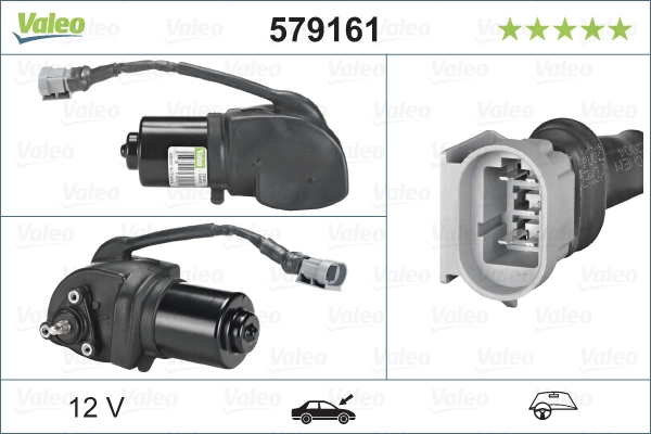 Двигун склоочисника лобового скла (трапеції) VALEO 579161