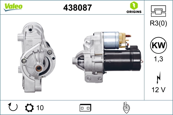 Купити 438087 VALEO Стартер
