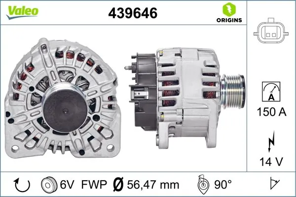 Купити 439646 VALEO Генератор