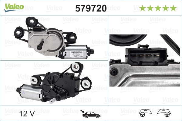 Купити 579720 VALEO Двигун склоочисника заднього скла