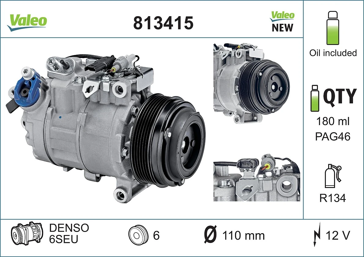 813415 VALEO Компресор холодоагенту