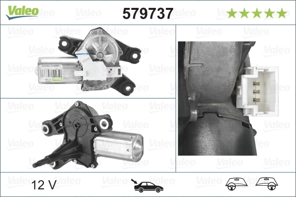 Купити 6038SWT1 Polcar Двигун склоочисника заднього скла