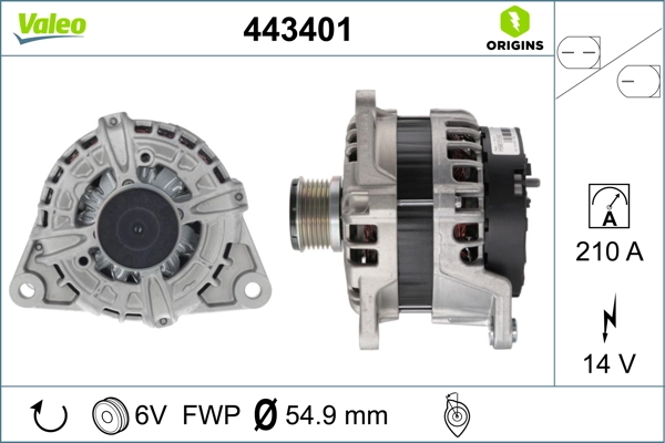 Купити 443401 VALEO Генератор