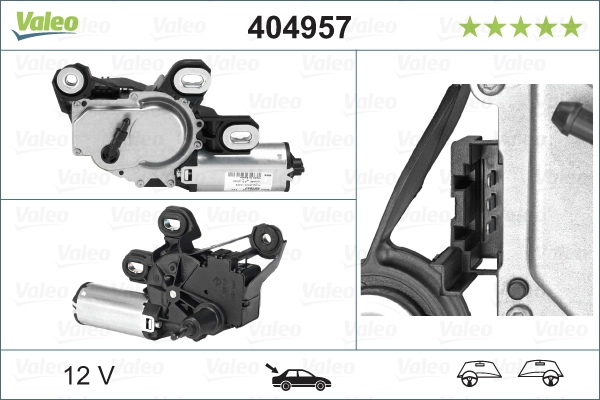 Купити 404957 VALEO Двигун склоочисника заднього скла