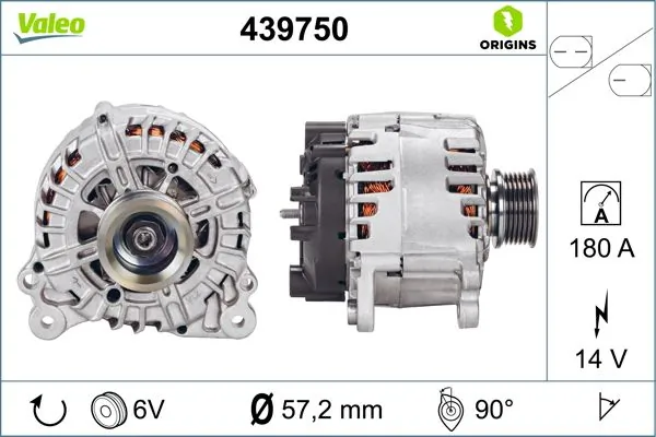 Купити 439750 VALEO Генератор
