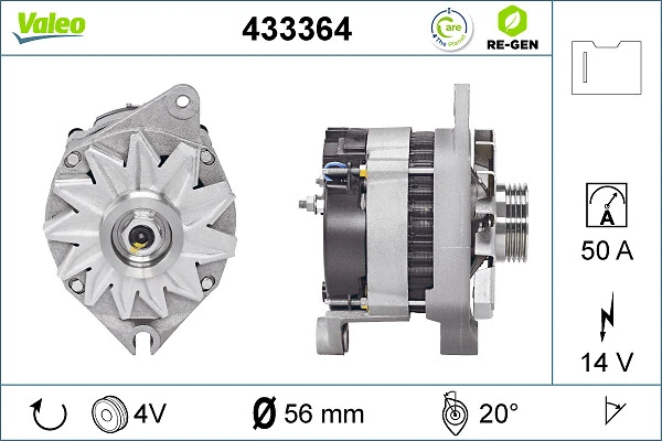Купити 433364 VALEO Генератор