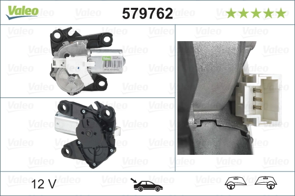 Купити 579762 VALEO Двигун склоочисника заднього скла
