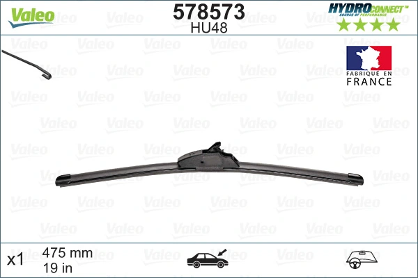 Щітка двірника права VALEO 578573