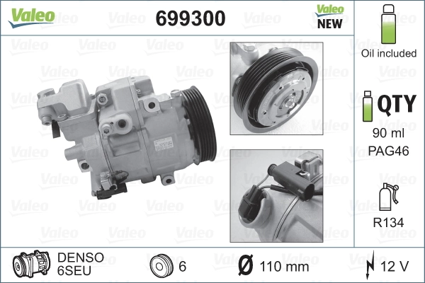 699300 VALEO Компресор холодоагенту