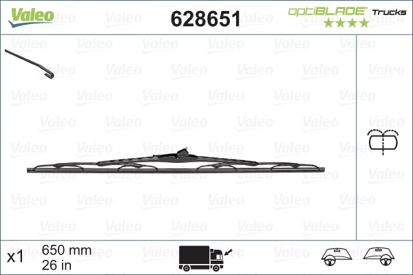 Щітки склоочисника 628651 VALEO