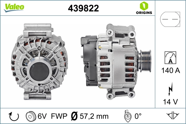 Купити 439822 VALEO Генератор