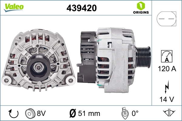 Купити 439420 VALEO Генератор