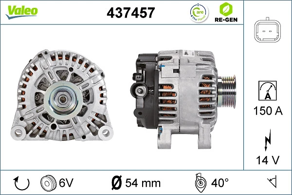 437457 VALEO Авто генератор
