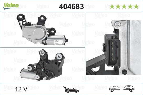 Задній механізм склоочисника VALEO 404683