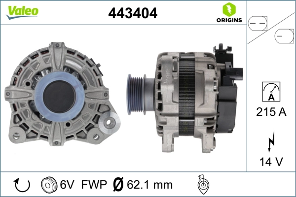 Купити 443404 VALEO Генератор