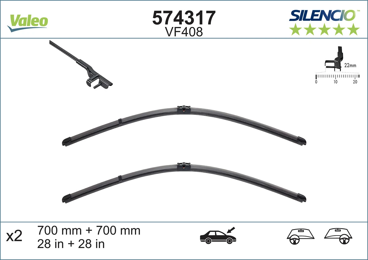 Щітки склоочисника 574317 VALEO