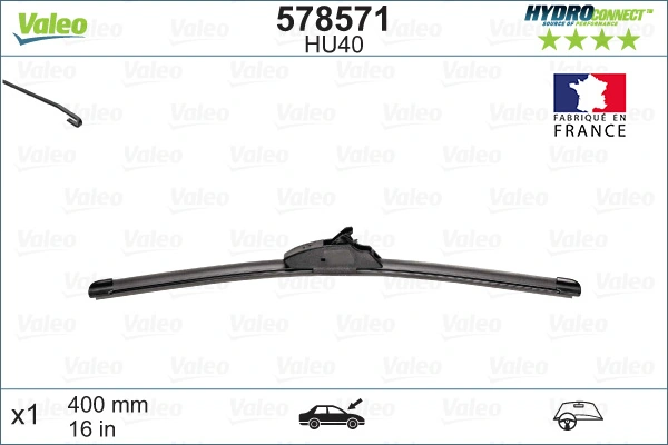 Щітка двірника права VALEO 578571