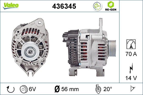 Купити 436345 VALEO Генератор