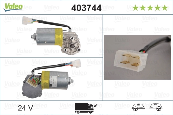 Купити 403744 VALEO Мотор трапеції склоочисника