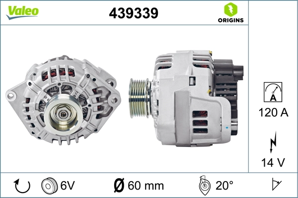 Купити 439339 VALEO Генератор