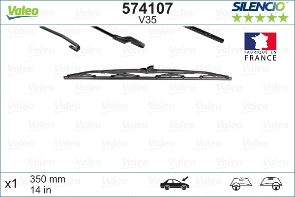 Купити 574107 VALEO Щітка задня