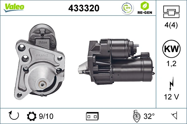 Купити 433320 VALEO Стартер