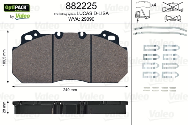 Передні тормозні колодки 5001831161 Renault (RVI)