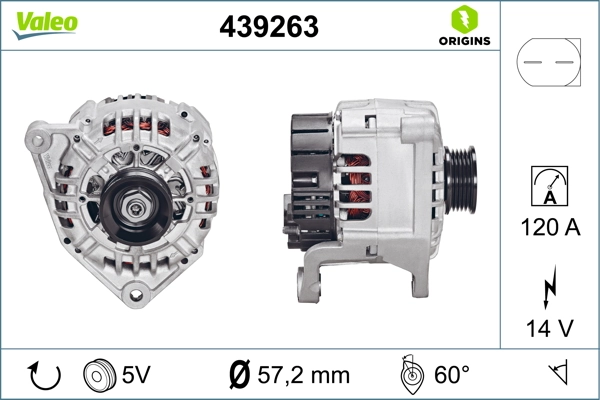 Купити 439263 VALEO Генератор