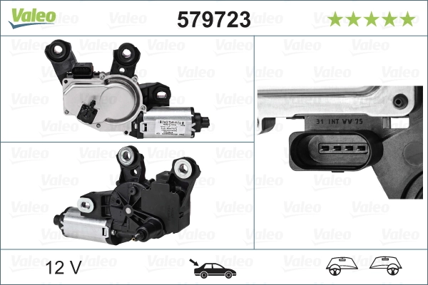 Купити 579723 VALEO Двигун склоочисника заднього скла