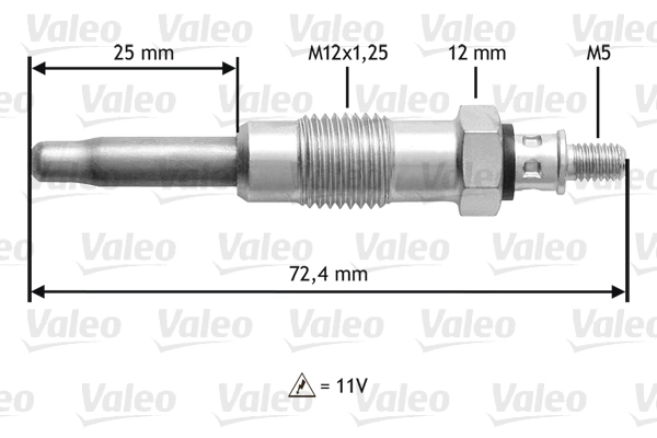 345100 VALEO Свічки розжарювання