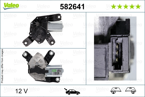 Моторчик заднього склоочисника 582641 VALEO