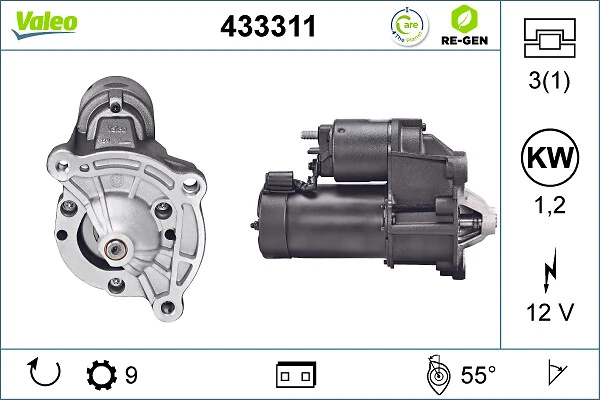Купити 433311 VALEO Стартер