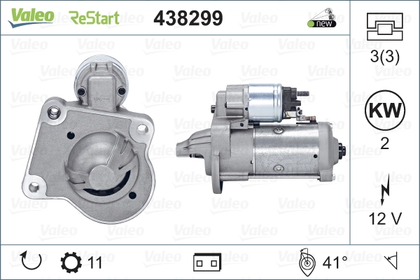 Купити 438299 VALEO Стартер