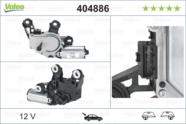 Купити 404886 VALEO Двигун склоочисника заднього скла