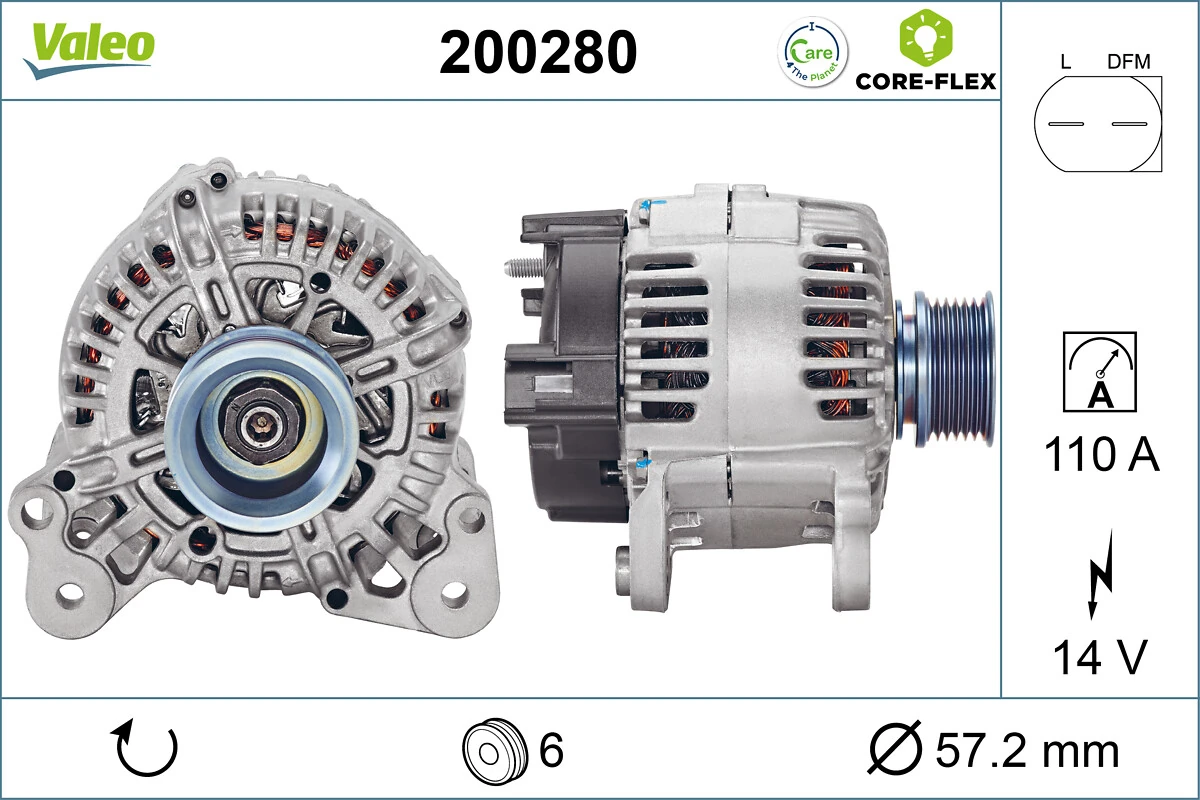 Авто генератор на Volkswagen Jetta V 1K2