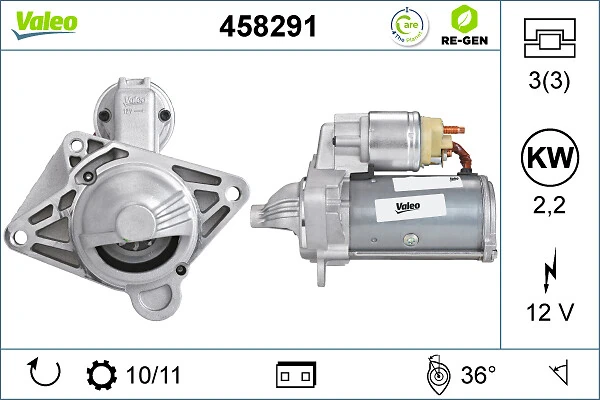 Купити 458291 VALEO Стартер