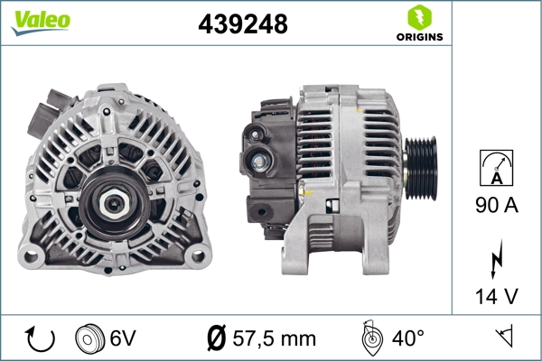 Купити 439248 VALEO Генератор