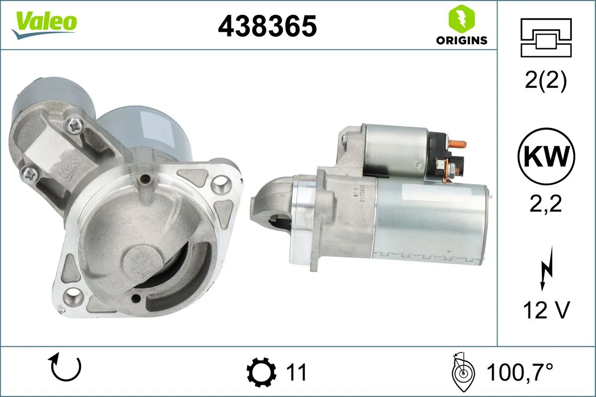 Купити 438365 VALEO Стартер