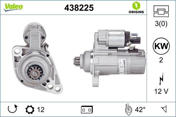 Купити 438225 VALEO Стартер