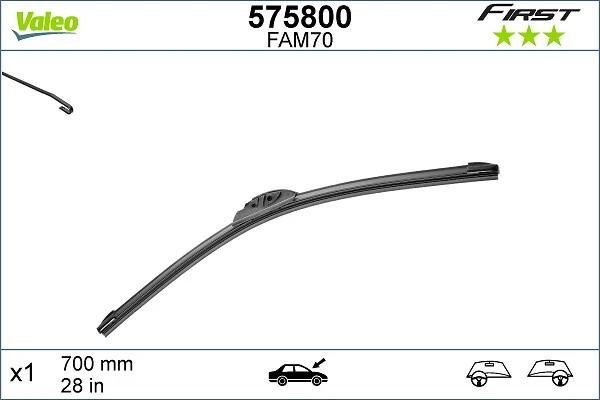 Купити 575800 VALEO Щітка-двірник лобового скла, водійська