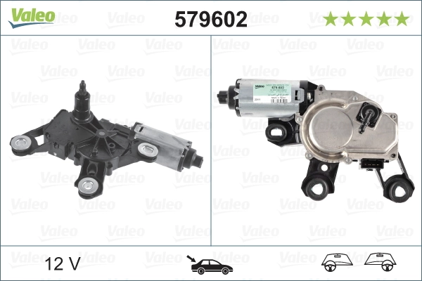 Склоочисник дверей задка VALEO 579602 ціна, від 84.55 USD